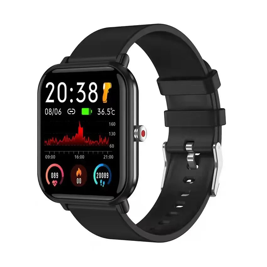 Q9pro Smart Watch 1.7 Inch Big Screen Body Temperature Heart Rate Blood Oxygen IP68 Waterproof Men Women Sports Smartbracelet Leedoar