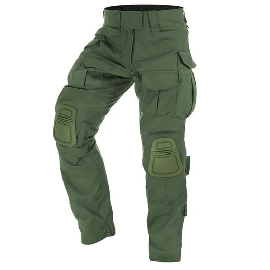 Pantalones tácticos de combate de paintball del ejército para hombre, con rodilleras, camuflaje multicámara CP, equipamiento militar para Airsoft, ropa de caza 