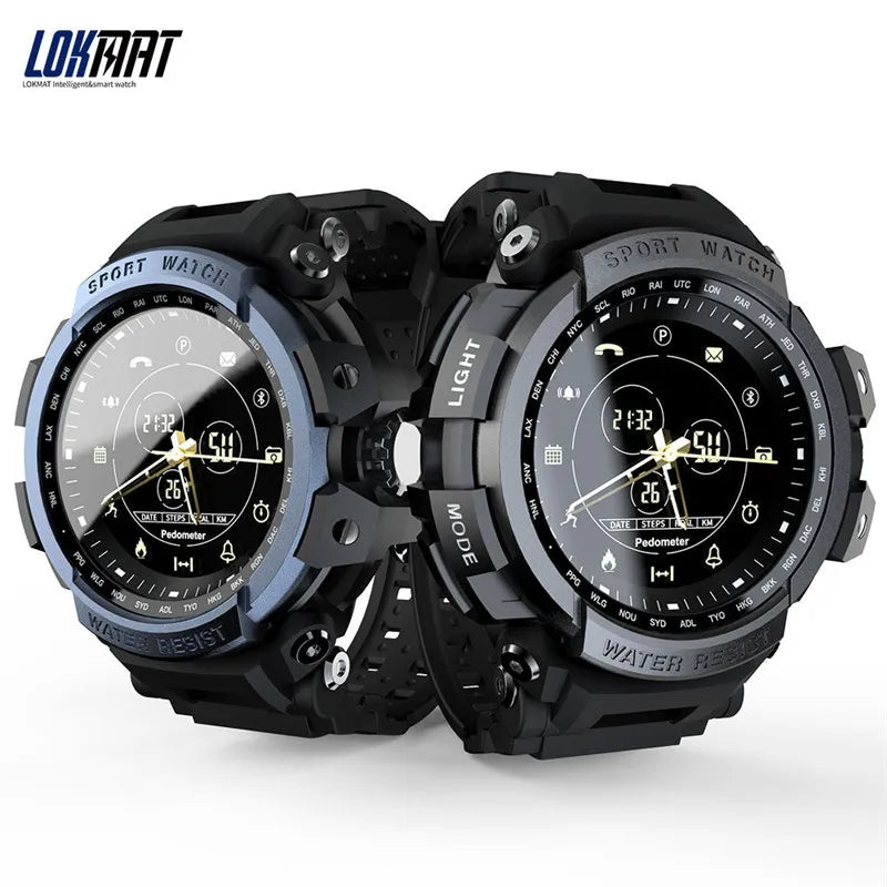 LOKMAT MK28 Sports Waterproof Electronic Watch Men Bluetooth Call Reminder Record Calorie Consumption Luminous Dial Display Leedoar