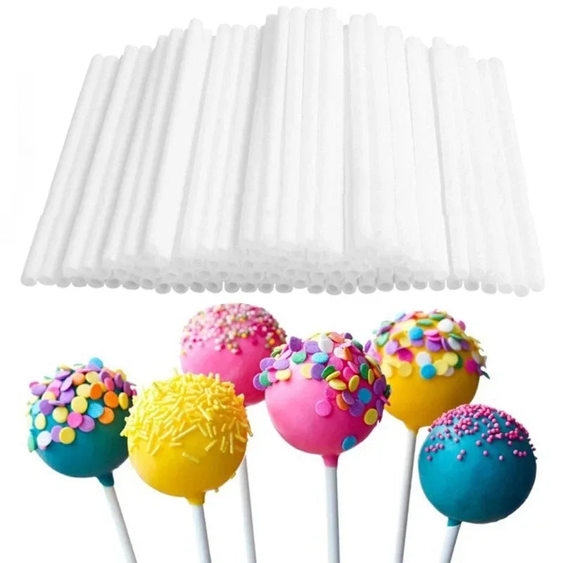 Chocolate White Acrylic Reusable Lollipop Stick