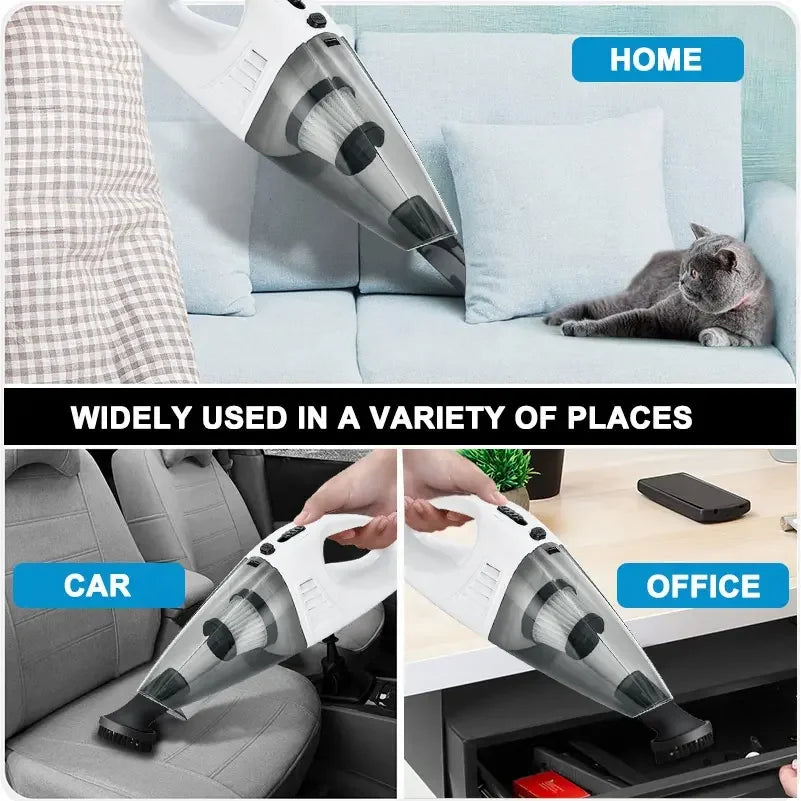 Car Mounted Vacuum Cleaner High-Power Wireless Charging Dry And Wet Dual Purpose Household And Car Dual Purpose Vacuum Cleaner Leedoar