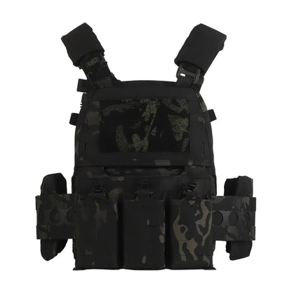 Tactical Vest Ferro V5 FCPC Hunting Plate Carrier Modular Body Armor Portable MOLLE Army Airsoft Training Triple Magazine Pouch Leedoar