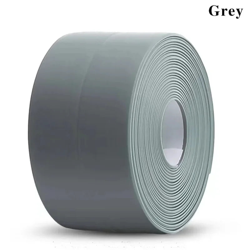 3.2M PVC Waterproof Self-adhesive Wall Sticker Sink Stove Crack Strip Kitchen Bathroom Corner New Sealant Strip Adhesive Tape Leedoar