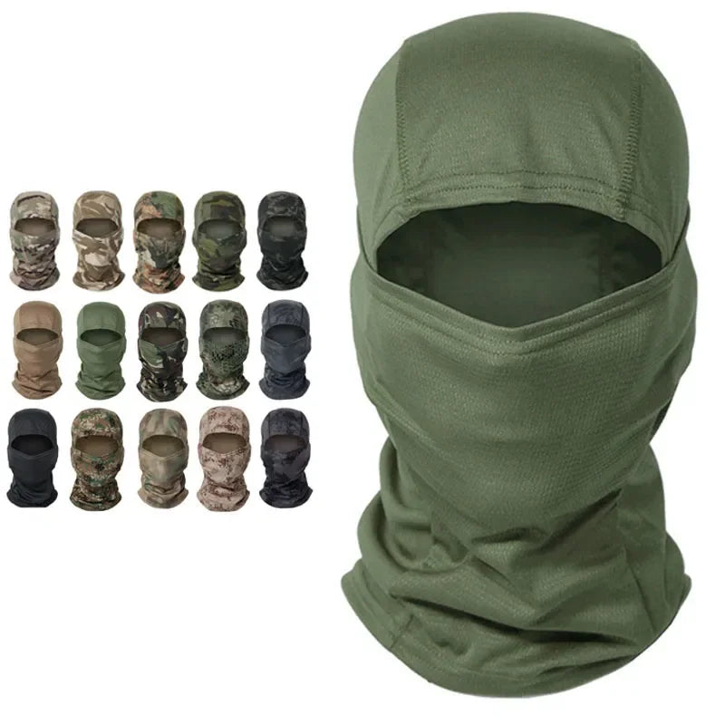 Multicam Tactical Balaclava Military Full Face Mask Shield Cover Cycling Army Airsoft Hunting Hat Camouflage Balaclava Scarf Leedoar