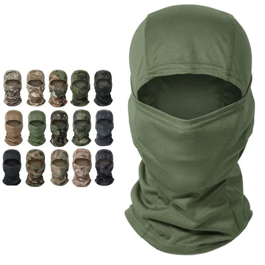 Pasamontañas táctico multicámara, máscara militar de cara completa, protector para ciclismo, ejército, Airsoft, sombrero de caza, pasamontañas de camuflaje, bufanda 