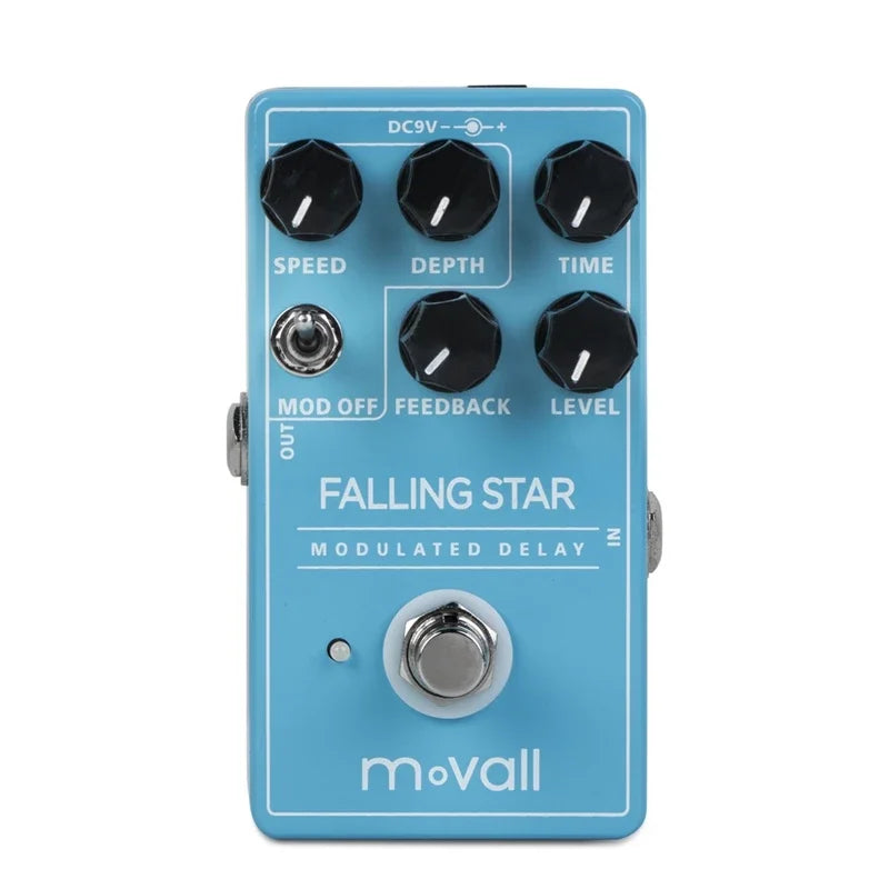 Pedal de efectos de guitarra con retardo modulado Movall MP104 Falling Star 