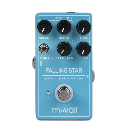 Pedal de efectos de guitarra con retardo modulado Movall MP104 Falling Star 