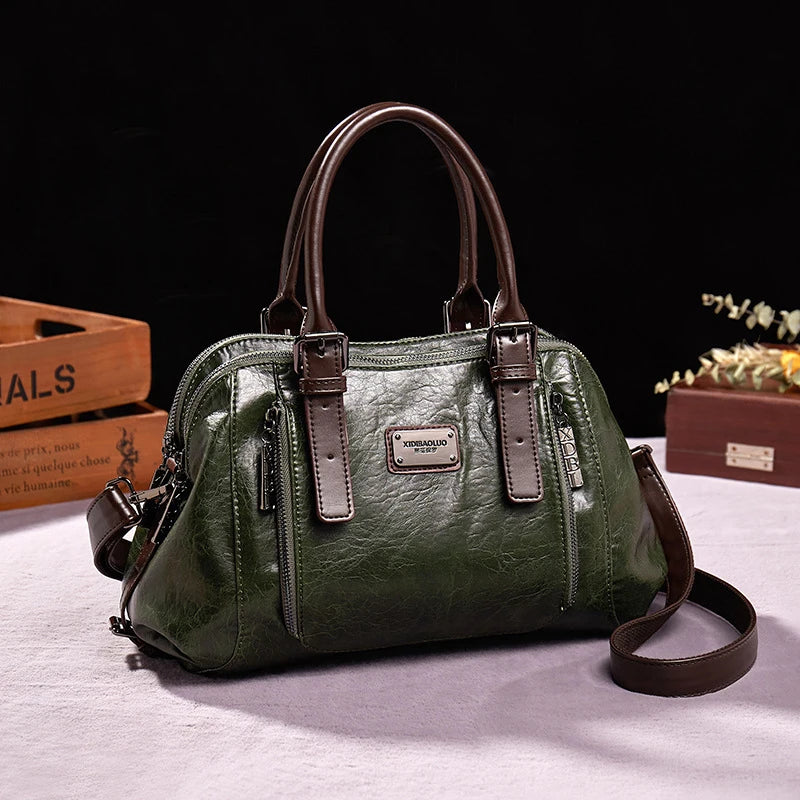 2023 Nova Chegada Homem Europeu Americano Vintage Moda Lua Bolsas Portátil Crossbody Grande Capacidade Multi Compartimento Bolsa Feminina 