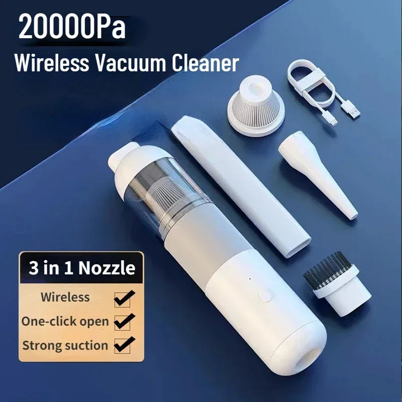 New car vacuum cleaner portable mini handheld vacuum cleaner intelligent household car dual-purpose wireless 20000PA car cleaner Leedoar