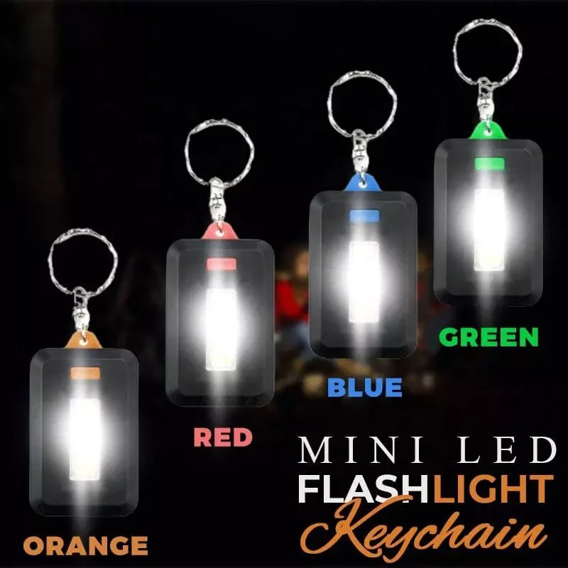 Mini LED Flashlights Keychain Portable Emergency  Camping Light Keyring Torch Compact 3 Modes Backpack Flashlight Leedoar