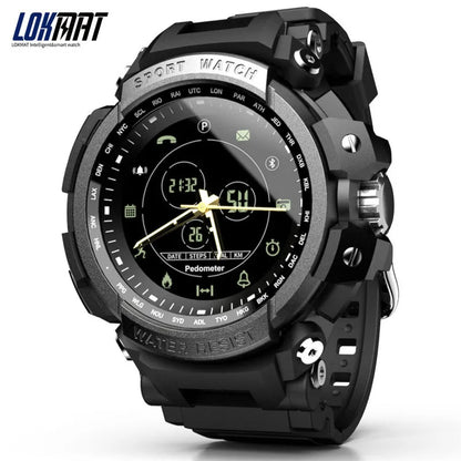 LOKMAT MK28 Sports Waterproof Electronic Watch Men Bluetooth Call Reminder Record Calorie Consumption Luminous Dial Display Leedoar