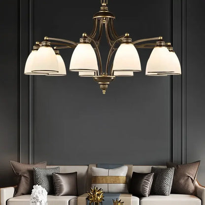 American style chandelier living room, dining room, bedroom lighting, Nordic minimalist retro lighting, rural household lighting Leedoar