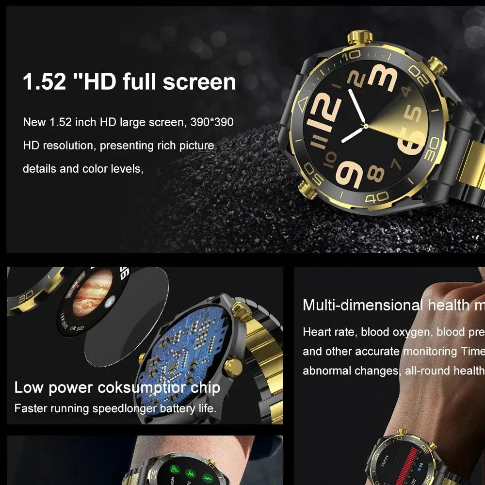 New Z91 Sports Smart Watch Men 1.46 Inch Amoled Screen BT Calls NFC Fucntion GPS Track Outdoor Mountaineering Women's Smartwatch Leedoar