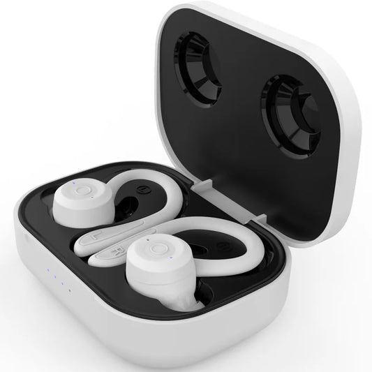 Auriculares inalámbricos MS-T20 TWS con Bluetooth V5.0 y gancho para la oreja, estéreo 3D, deportivos, con micrófono dual, control táctil para llamadas, 2022 