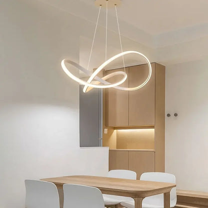 Iluminação de lustre de LED moderno para sala de estar, mesa de jantar, design criativo nórdico, luminária suspensa de teto no quarto, cozinha, loft 