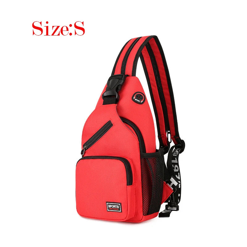 2023 New Arrival Women's Chest Bag Wholesale INS Trendy One Shoulder Backpack Multi Functional Men Green Beige Black Red Package Leedoar