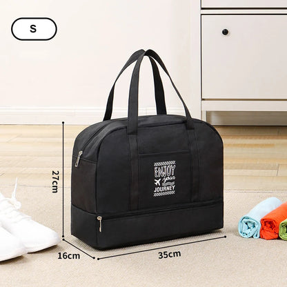 Moda Bolsa de Viagem Dobrável Unissex Oxford Viagem Fim de Semana Bolsas de Pernoite Grande Capacidade Bagagem de Mão Bolsa Duffel Acessórios Suprimentos