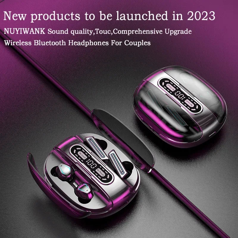 2023 M56 TWS Bluetooth Couple Headphones 2000mAh Charging Box Wireless Earphones Waterproof Four Earbuds PK M21 M22 Headsets Leedoar