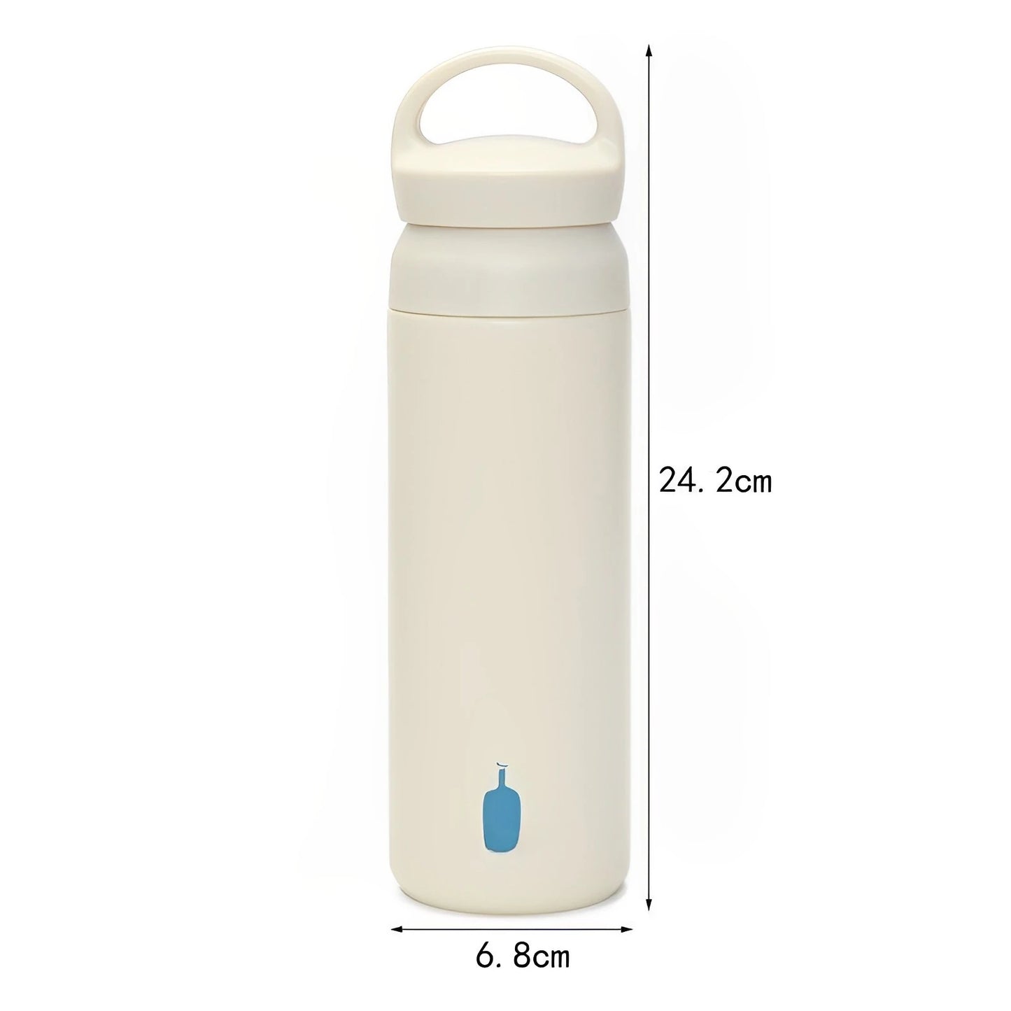 17oz Portable Stainless Steel Water Bottle with Handle 500ml Insulated Water Bottle Drinking Water Bottle Coffee Cup Travel Cup Leedoar