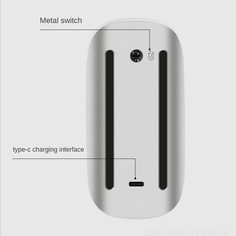 M511 High Quality Stable Lightweight Rechargeable Ergonomic Silent Wireless BT Magic Mouse For Computer Mac Phone Tablet