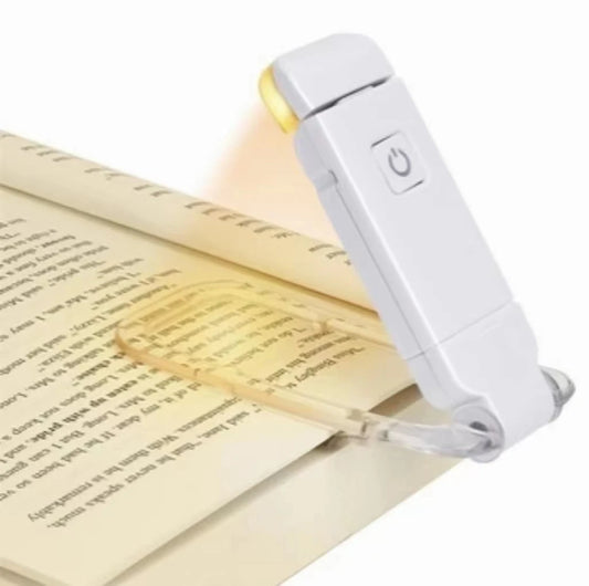 LED Mini Bookclip Night Light USB Charging Portable Bookmark Light Reading Light Adjustable Brightness Eye Protection For Kid Leedoar