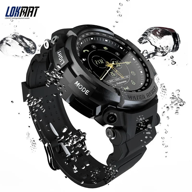 LOKMAT MK28 Sports Waterproof Electronic Watch Men Bluetooth Call Reminder Record Calorie Consumption Luminous Dial Display Leedoar