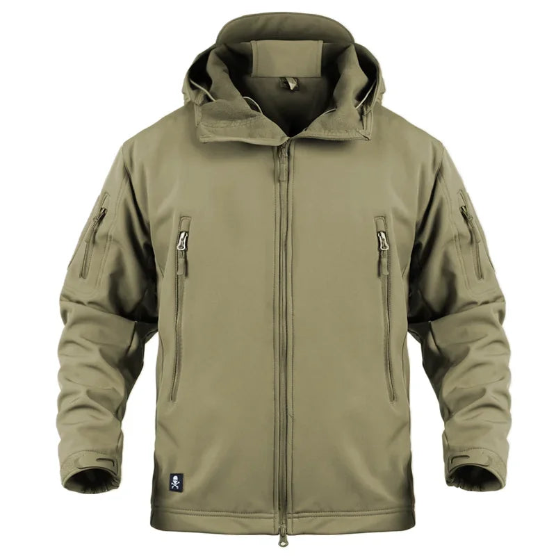 Chaqueta táctica militar de invierno para hombre, ropa de camuflaje CP del ejército, Airsoft, impermeable, cortavientos, abrigo de bombardero polar multicámara para hombre