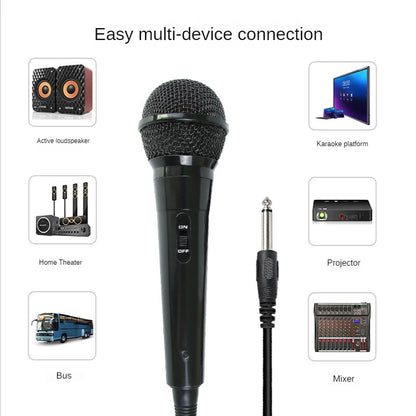 B12 Best karaoke Microphone with On and Off Switch Wired Karaoke Mic with 16.4ft XLR Electret Condenser Microphone for Singing Leedoar