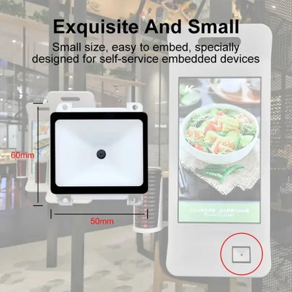 Plataforma de digitalização incorporada SH-7500 2D Módulo de digitalização fixa Pagamento eletrônico Leitor de código de barras redesenhado Leitor de código de barras QR