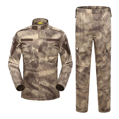 Military Uniform Airsoft Camouflage Tactical Suit Camping Men Army Special Forces Combat Jackets Pants Militar Soldier Clothes Leedoar