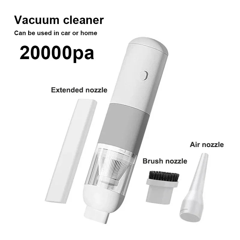 New car vacuum cleaner portable mini handheld vacuum cleaner intelligent household car dual-purpose wireless 20000PA car cleaner Leedoar