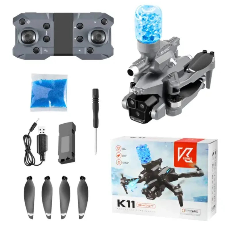 K11 MAX Drone com três câmeras 4K HD, quatro vias, posicionamento de fluxo de obstáculos, prevenção de obstáculos, helicóptero RC óptico, brinquedos, crianças, Gif 