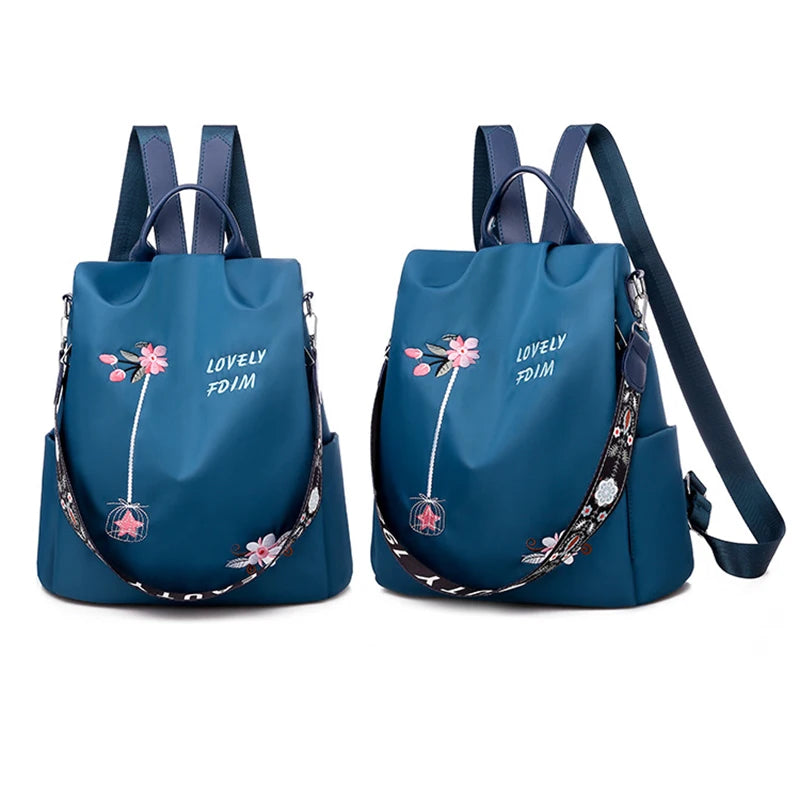 New Arrival Shoulder Waterproof Oxford Fashion Anti-theft Women Backpacks Print School Bag High Quality Large Capacity Backpack Leedoar