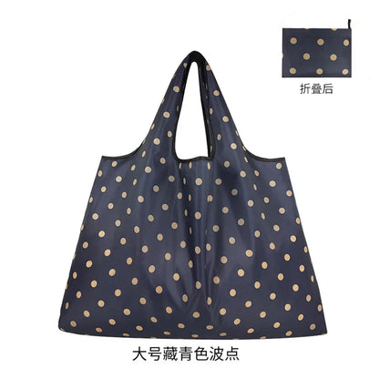 Big Reusable Grocery Bags Large-Capacity Shopping Bags Women's Bags High-Quality Waterproof Handbags Washable Tote Solid Colors Leedoar