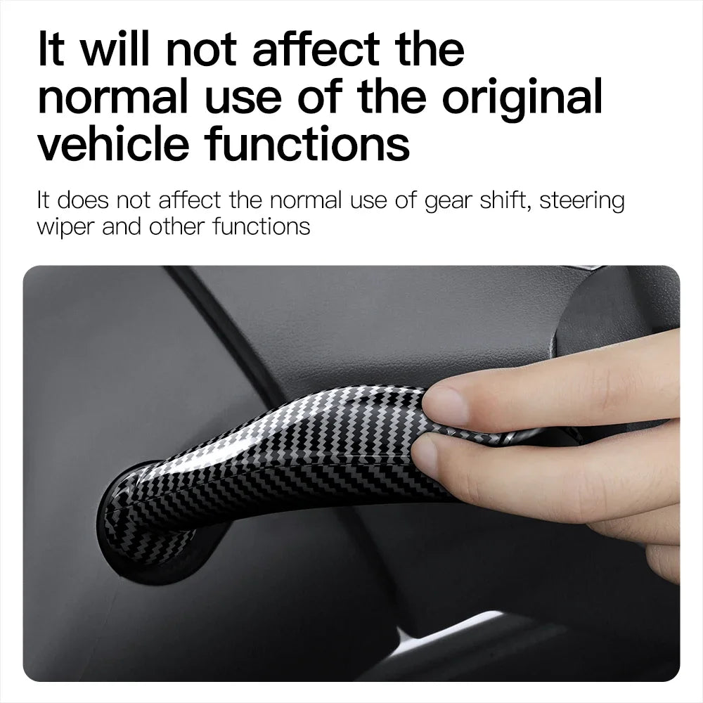 For Tesla Model 3 Model Y Full Package Trim Cover Of Carbon Fiber Matte Finish On Wiper Lever For Tesla 2022/2023 Accessorie Leedoar