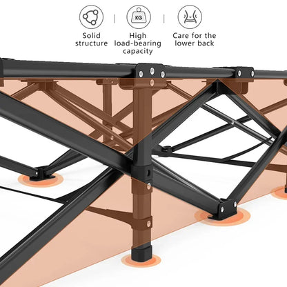 Cama plegable para almuerzo, siesta individual, simple, portátil, multifuncional, para campamento, viajes, cama reclinable, para el hogar, la oficina, camas de enfermería 