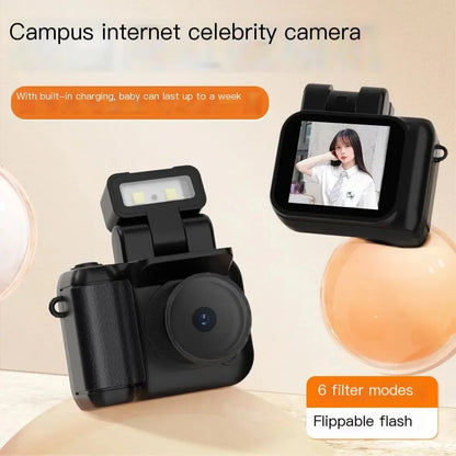 1080P Flash Light Pocket Mini Camera with HD LCD Screen