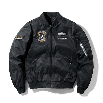 Chaqueta Bomber negra de invierno para hombre, nueva ropa para hombre, ropa de carreras para motocicleta, prendas tácticas de lujo, chaquetas militares 