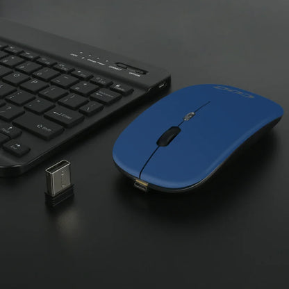 Combo de teclado e mouse RGB BT recarregável sem fio Bluetooth teclado e mouse conjunto de teclado e mouse com luz de fundo em russo e espanhol 