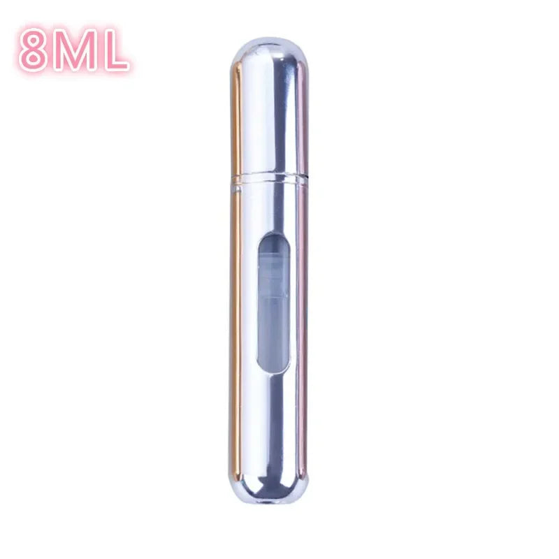 5ml/8ml Mini Portable Perfume Spray Bottle Refillable Aluminum Atomizer Bottle 5ml Container perfume refill bottle travel Leedoar