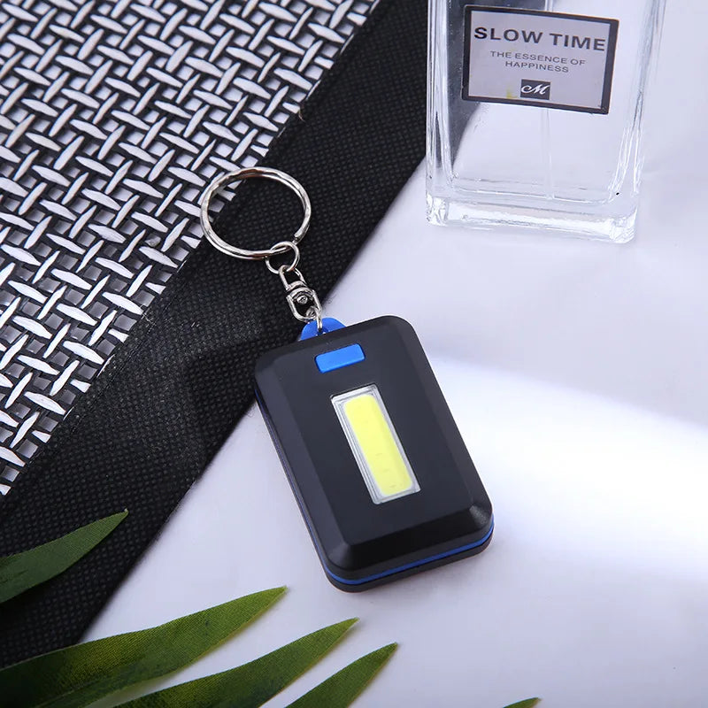 Mini LED Flashlights Keychain Portable Emergency  Camping Light Keyring Torch Compact 3 Modes Backpack Flashlight Leedoar