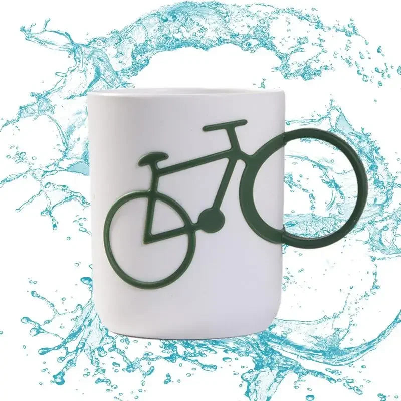 Bike Shape Bathroom Cup Reusable Bathroom Tumblers For Kid Unbreakable Toiletries Toothbrush Cup Washroom Accessories Leedoar