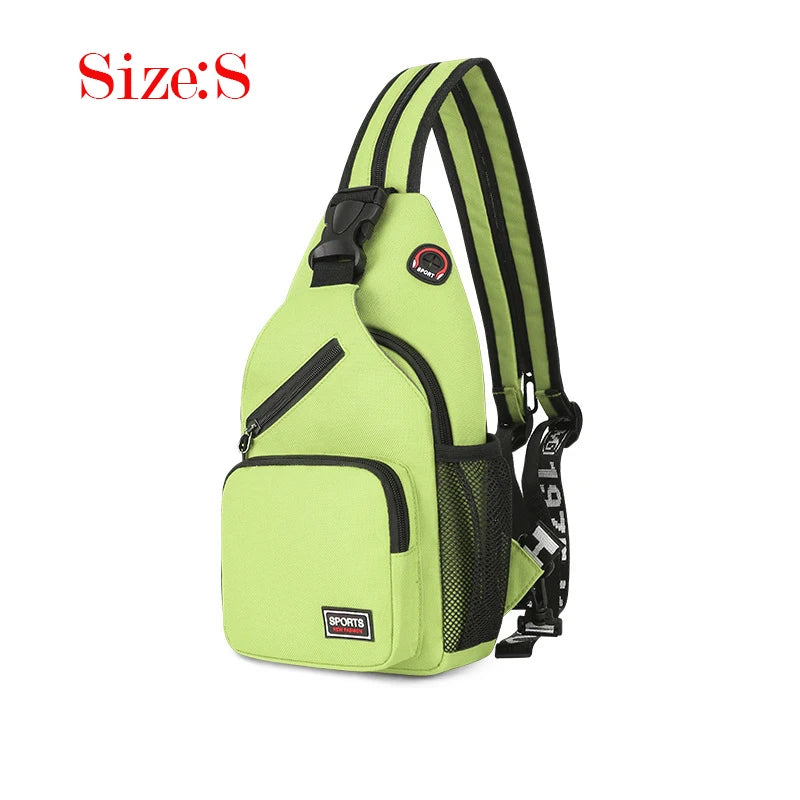 2023 New Arrival Women's Chest Bag Wholesale INS Trendy One Shoulder Backpack Multi Functional Men Green Beige Black Red Package Leedoar