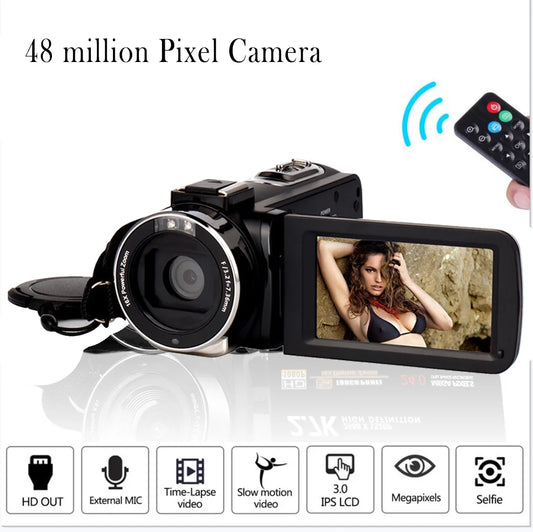 48 million Pixel Camera with Remote Control Night Vision 16X Digital Video Camcorder with 3.0" Touch Screen 1080P HD Camcorder