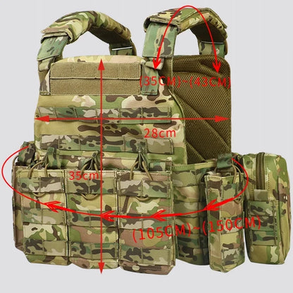 Military Safety Molle Pouches Plate Carrier Vest Hunting Bullet Proof Hilet Tactique Tactical Vests Armor Adjustable Training Leedoar