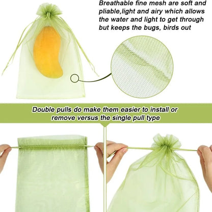 20/50/100PCS Fruit Insect Proof Yarn Bag Garden Plant Protective Cover Multi-color Home Gardening Accessories Leedoar