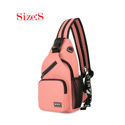 2023 New Arrival Women's Chest Bag Wholesale INS Trendy One Shoulder Backpack Multi Functional Men Green Beige Black Red Package Leedoar