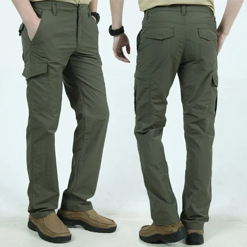 Pantalones tácticos militares de ciudad para hombre, pantalones de combate, pantalones cargo, multibolsillos, impermeables, resistentes al desgaste, ropa de entrenamiento informal 