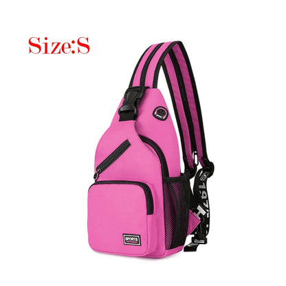 2023 New Arrival Women's Chest Bag Wholesale INS Trendy One Shoulder Backpack Multi Functional Men Green Beige Black Red Package Leedoar