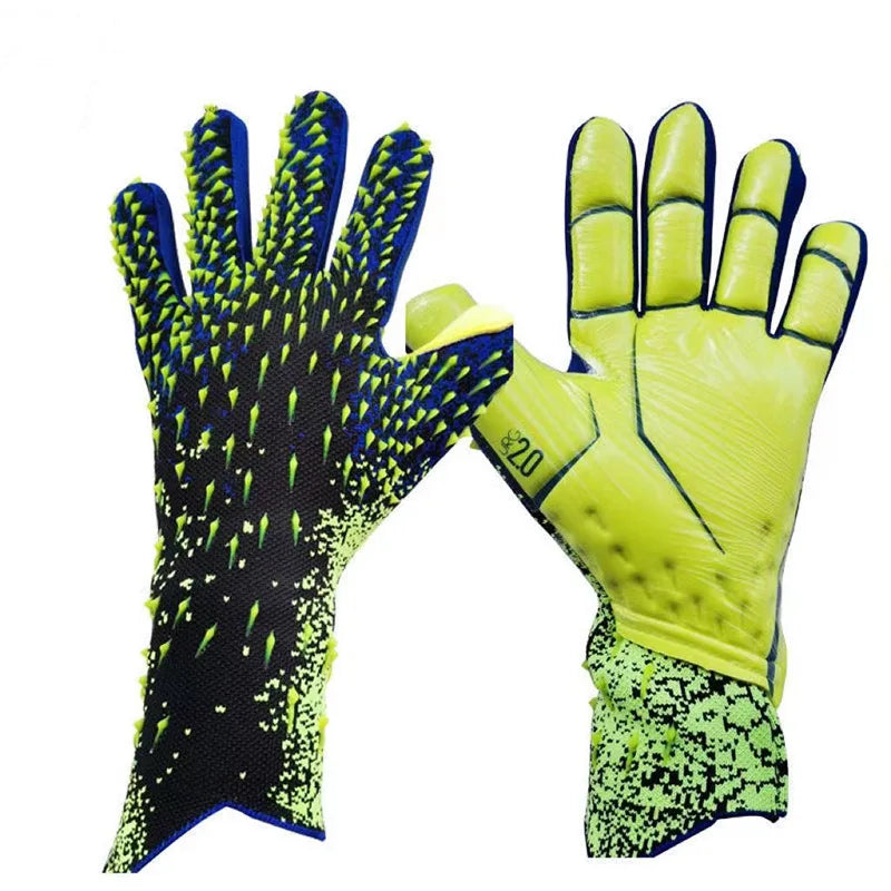 Football Goalkeeper Gloves Thickened Football Professional Protection Adult Youth Goalkeeper Latex Football Goalkeeper Gloves Leedoar